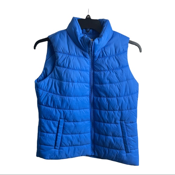 Style & Co Pacific Blue Light Weight Puffer Vest Size Medium New with Tags - Picture 2 of 8